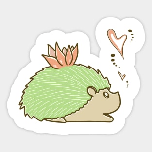 Succulent hedgehog Sticker